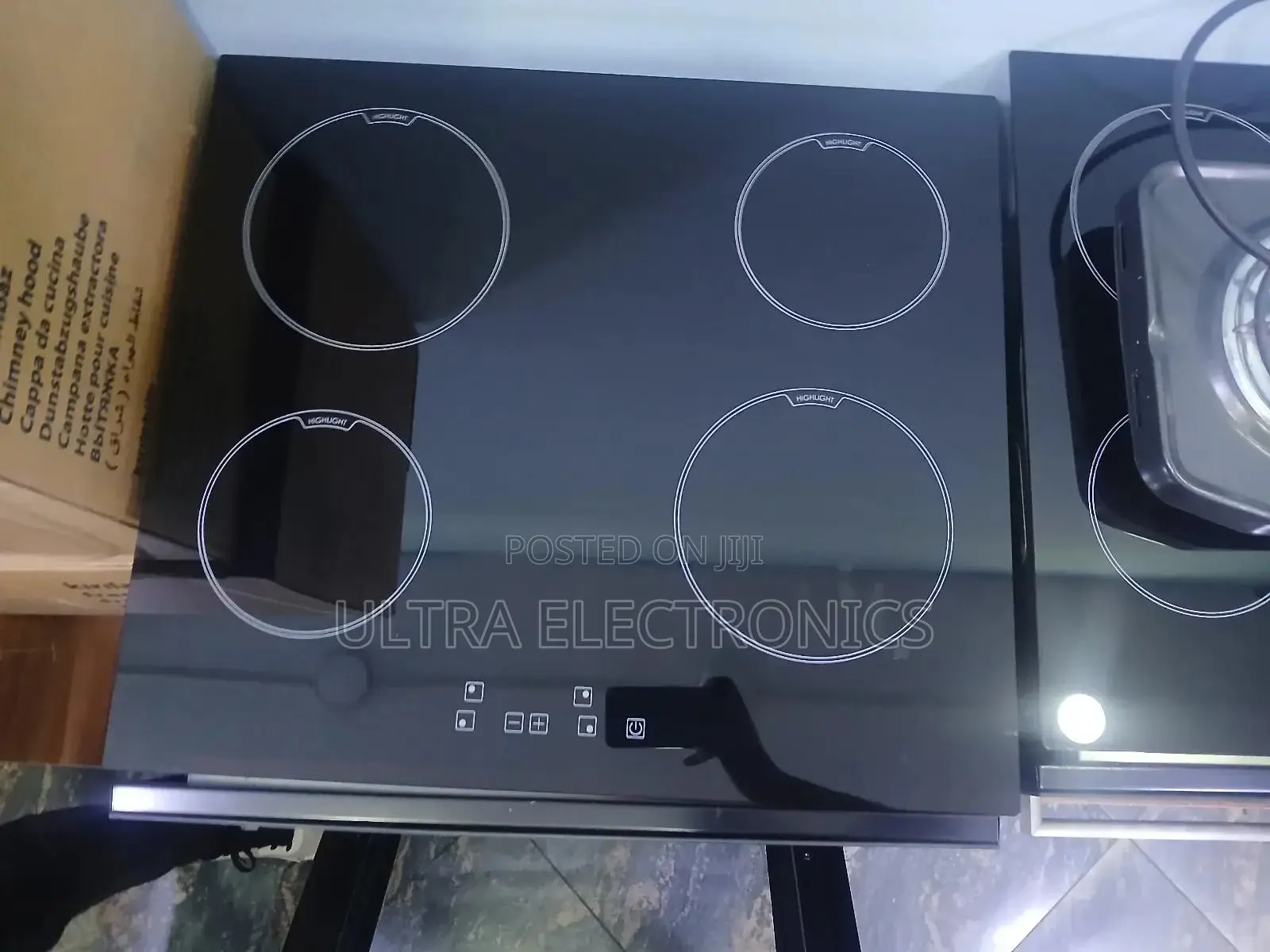 Kumtel Black 4-Burner Vitro Ceramic Glass Induction Cooktop From