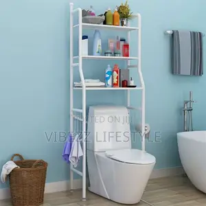 Metal Bathroom Shelf With Towel Hooks - ጥራት ያለው የልብስና የዕቃ ማስቀመጫ
