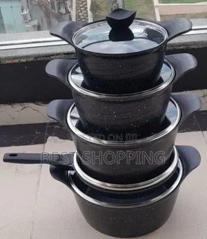 Momcoc Granite Cookware 5 in 1 ግራናይት ድስት ሴት