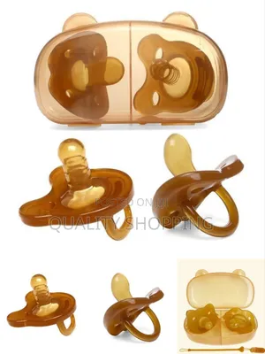 Baby Silicone Pacifier Set With Cute Storage Box