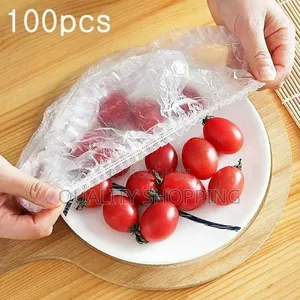 100 Pieces Disposable Food Cover,