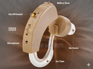 Battery-Powered Hearing Aid (Bte)-for Single Ear - Replaceable Battery