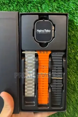 Hainoteko Sq-15 Ultra 3 Smart Watch - Up to 10 Days Battery + 3 Straps