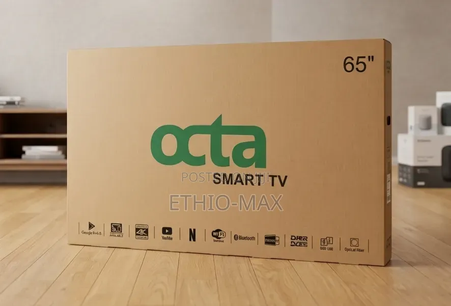 Octa Tv 65" Smart Android Tv Frameless Design Uhd New Model 2026
