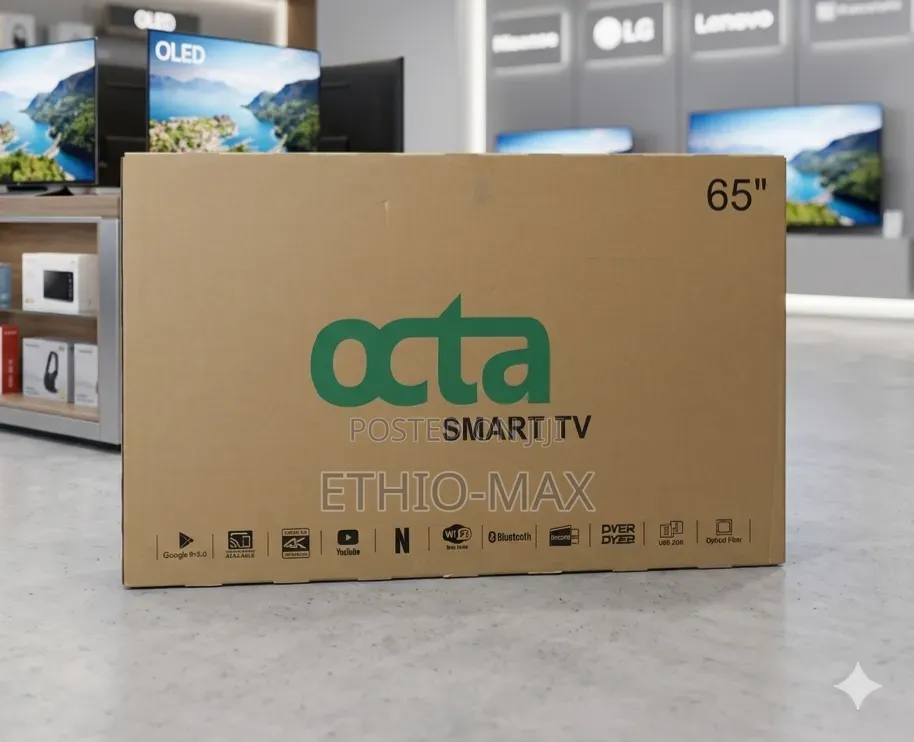 Octa Tv 65" Smart Android Tv Frameless Design Uhd New Model 2026