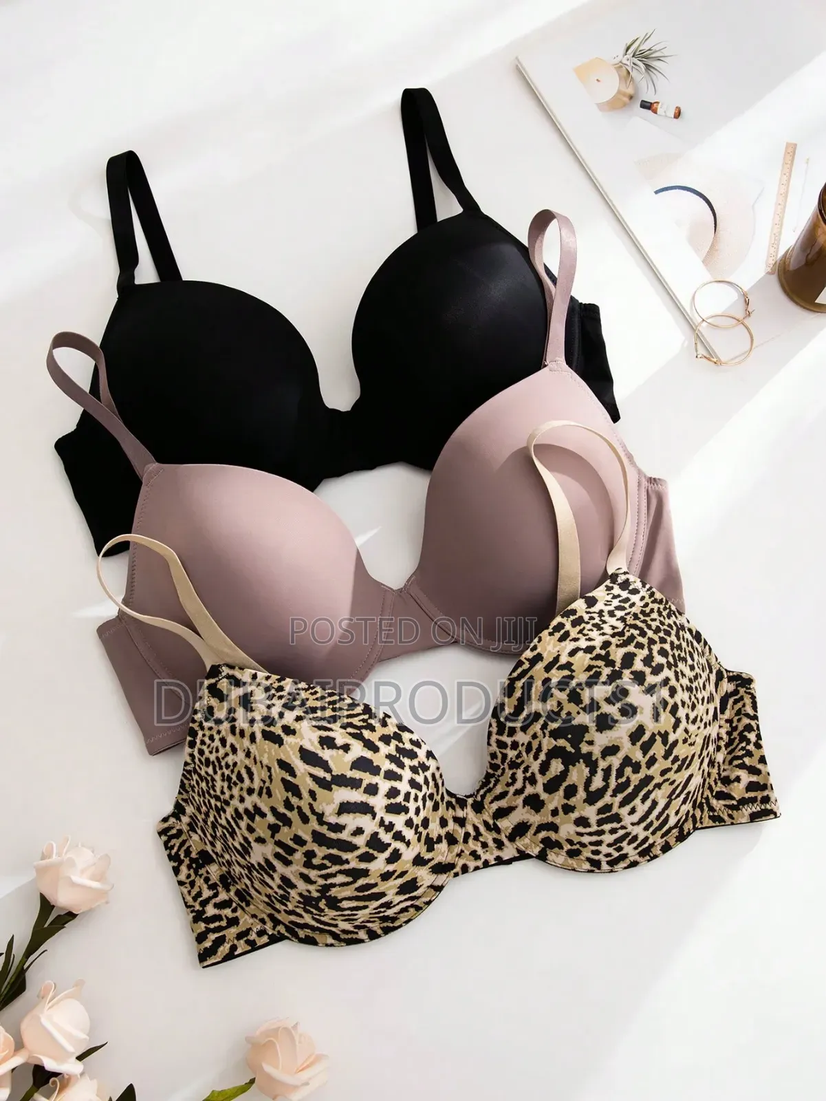 Women's Solid Color Comfortable Underwire Bras ጡት መያዣ