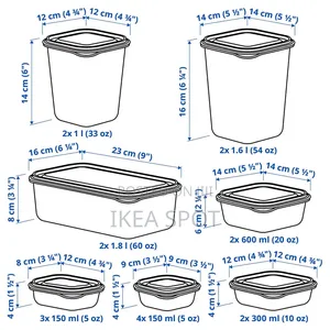 Ikea 17pc Food Container