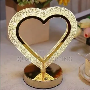 Heart Shapped Led Crystal Table Lamp