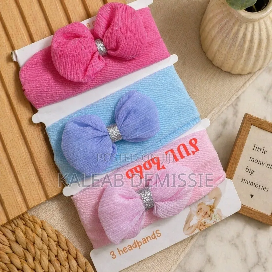 5-pack Assortment Of Baby Girl Elastic Headbands