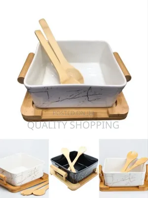 Ceramic Bowl With Bamboo Base ውብ እና ማራኪ የሆኑ የሸክላ ስሀኞች