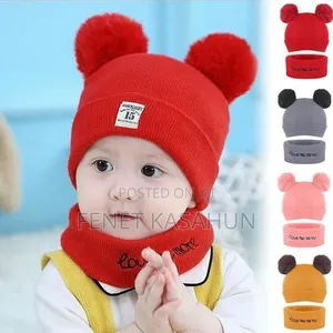 Baby Hat and Scarf (ኮፍያ እና ሰከርቭ)