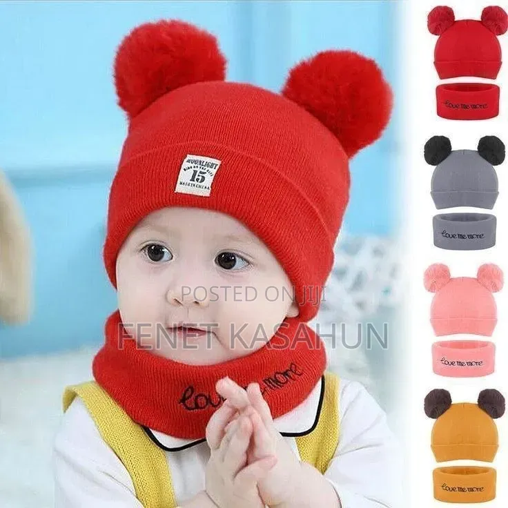 Baby Hat and Scarf (ኮፍያ እና ሰከርቭ)