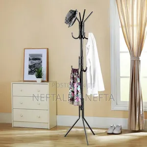 Standing Caot,Jacket,Tie,And Hat Hanger