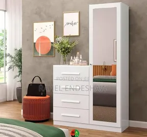 White Laminated Dresser