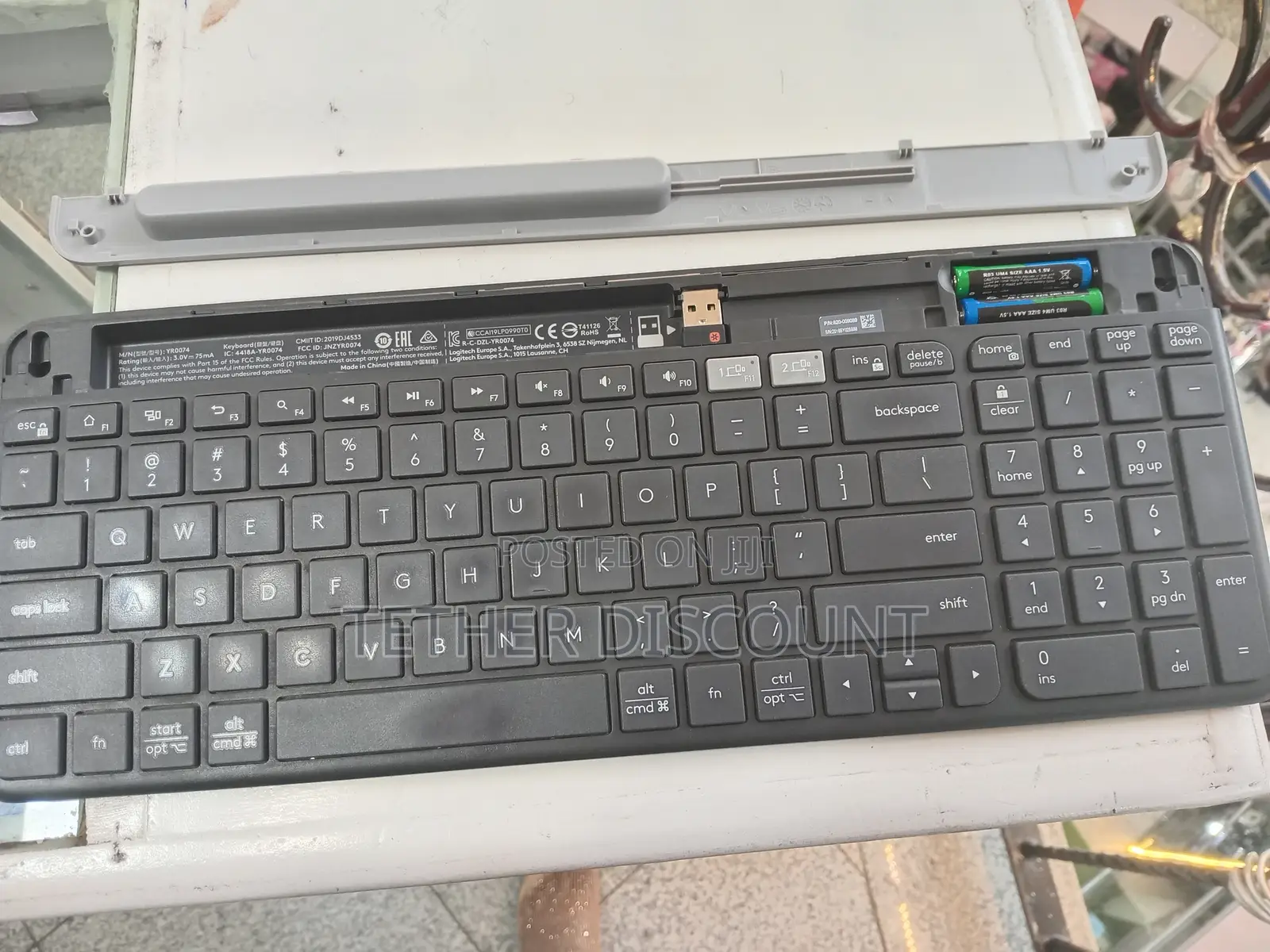 Original Logitech Slim Multi-Device Wireless Keyboard, Black Used