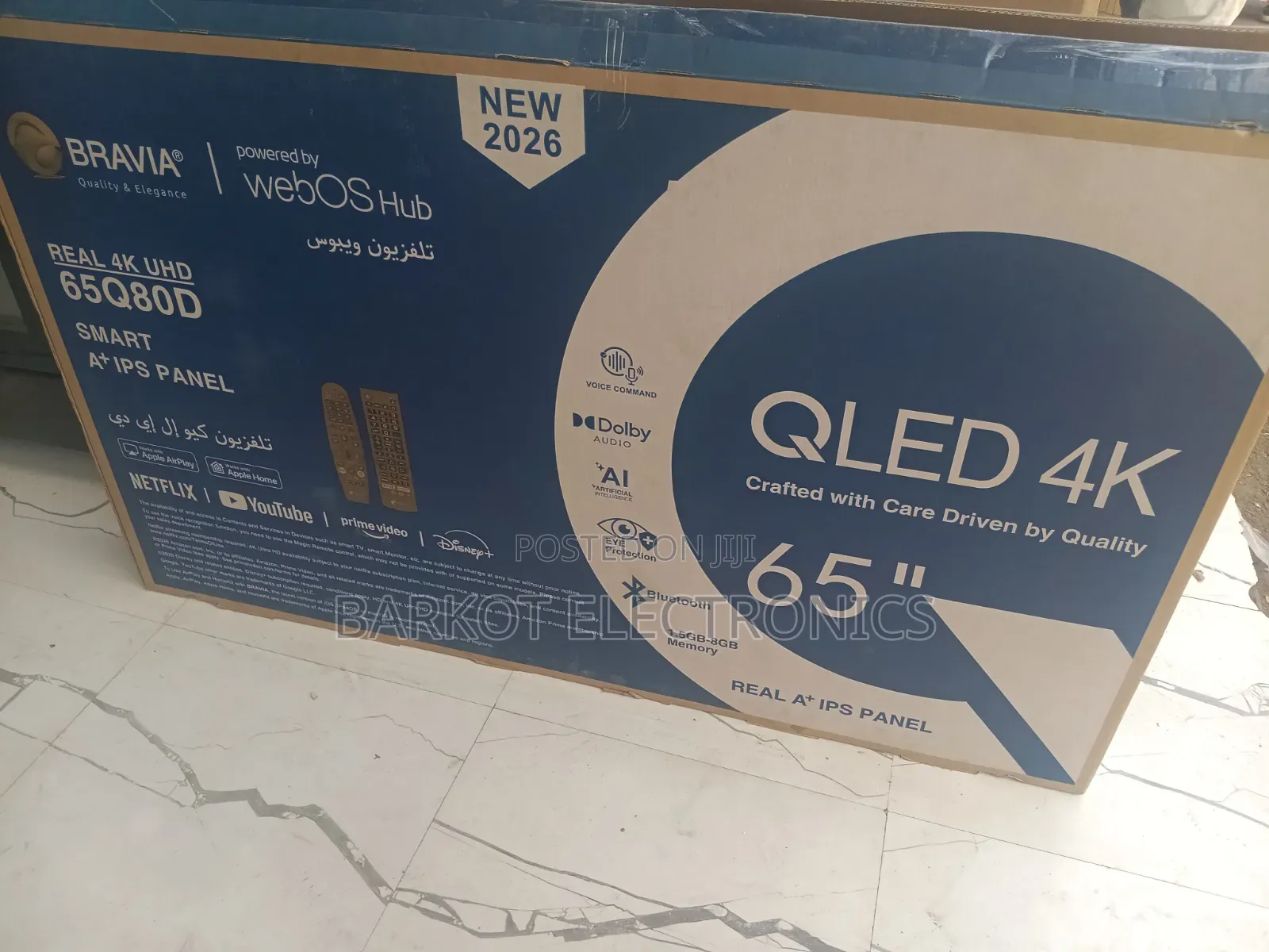 Bravia Smart Qled Tv 65 Inch Webos Tv Uhb Tv Alitra