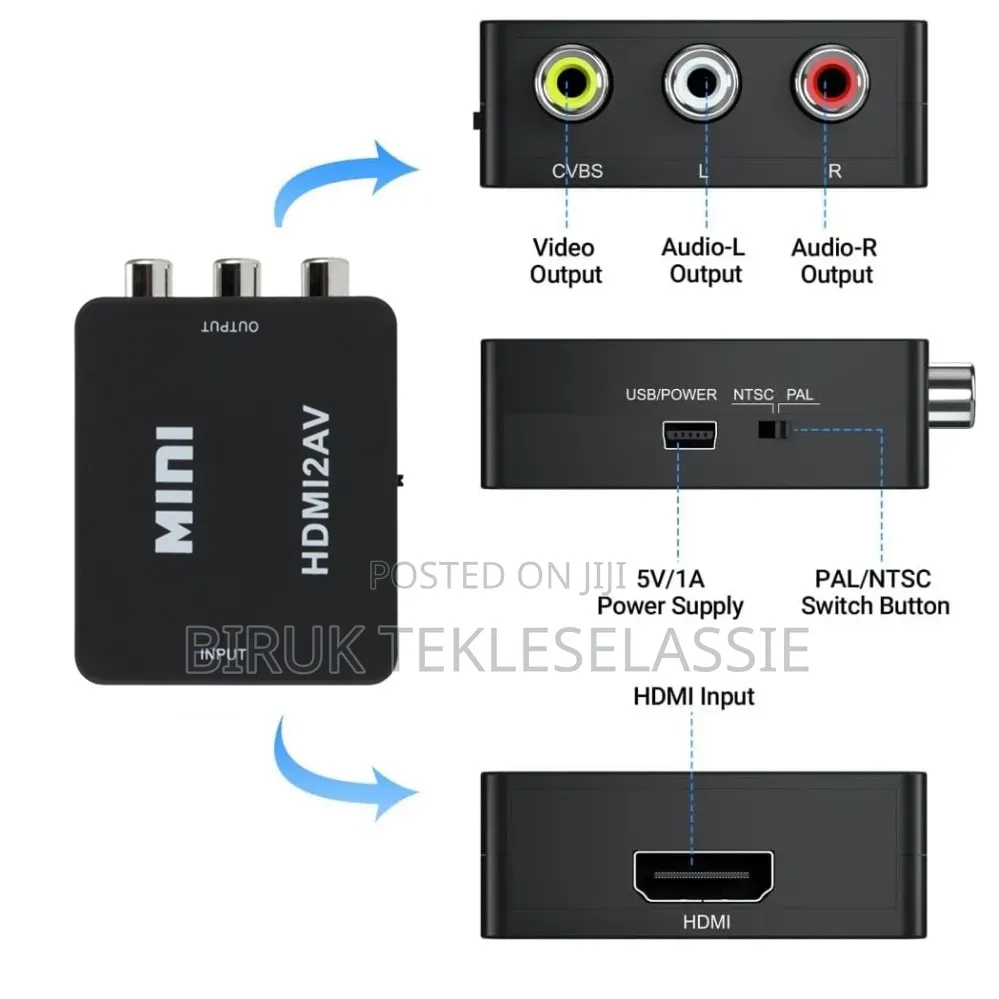 Hdmi to Av (Rca) Adapter