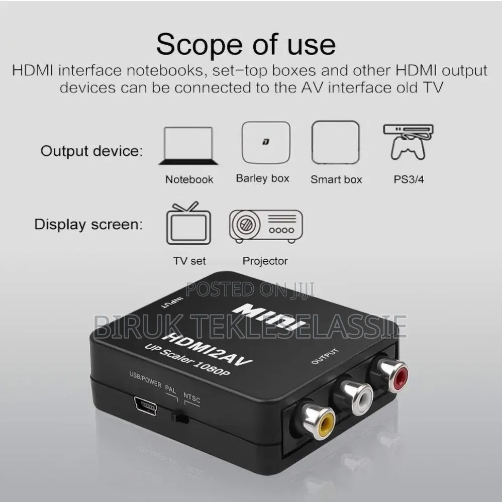 Hdmi to Av (Rca) Adapter
