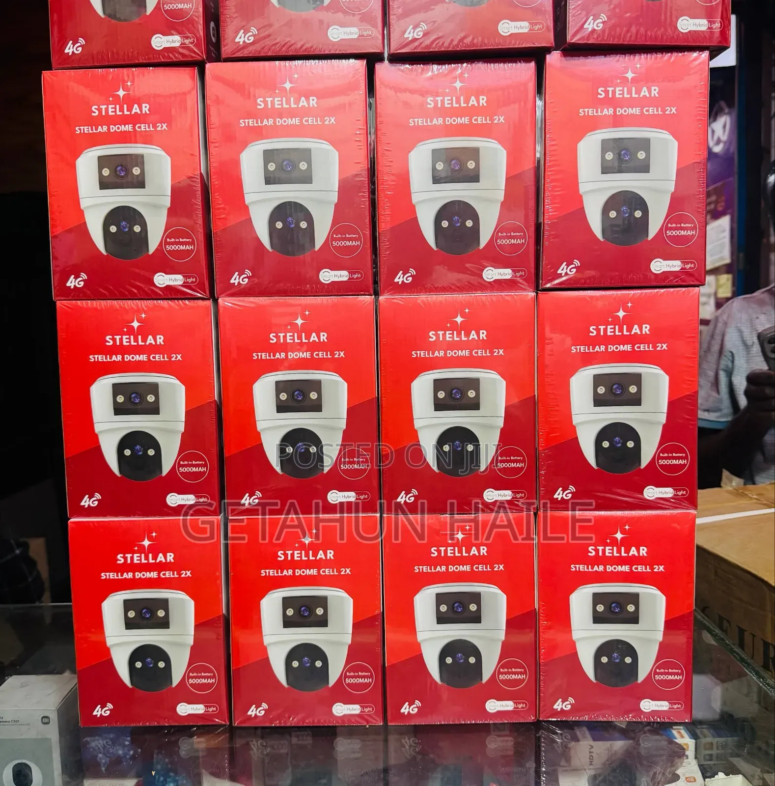 Stellar Dome Cell 2x Dual-Lens Security Camera With 4g and Battery