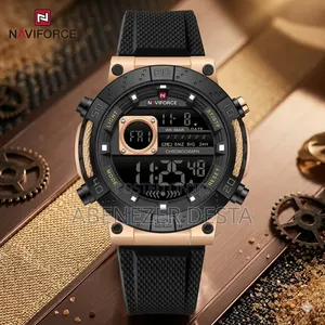 Naviforce Nf9241t Digital Rubber Wristwatch.