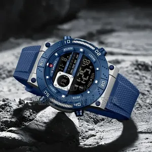 Naviforce Nf9241t Men's Sports Watch With a Blue Rubber Strap