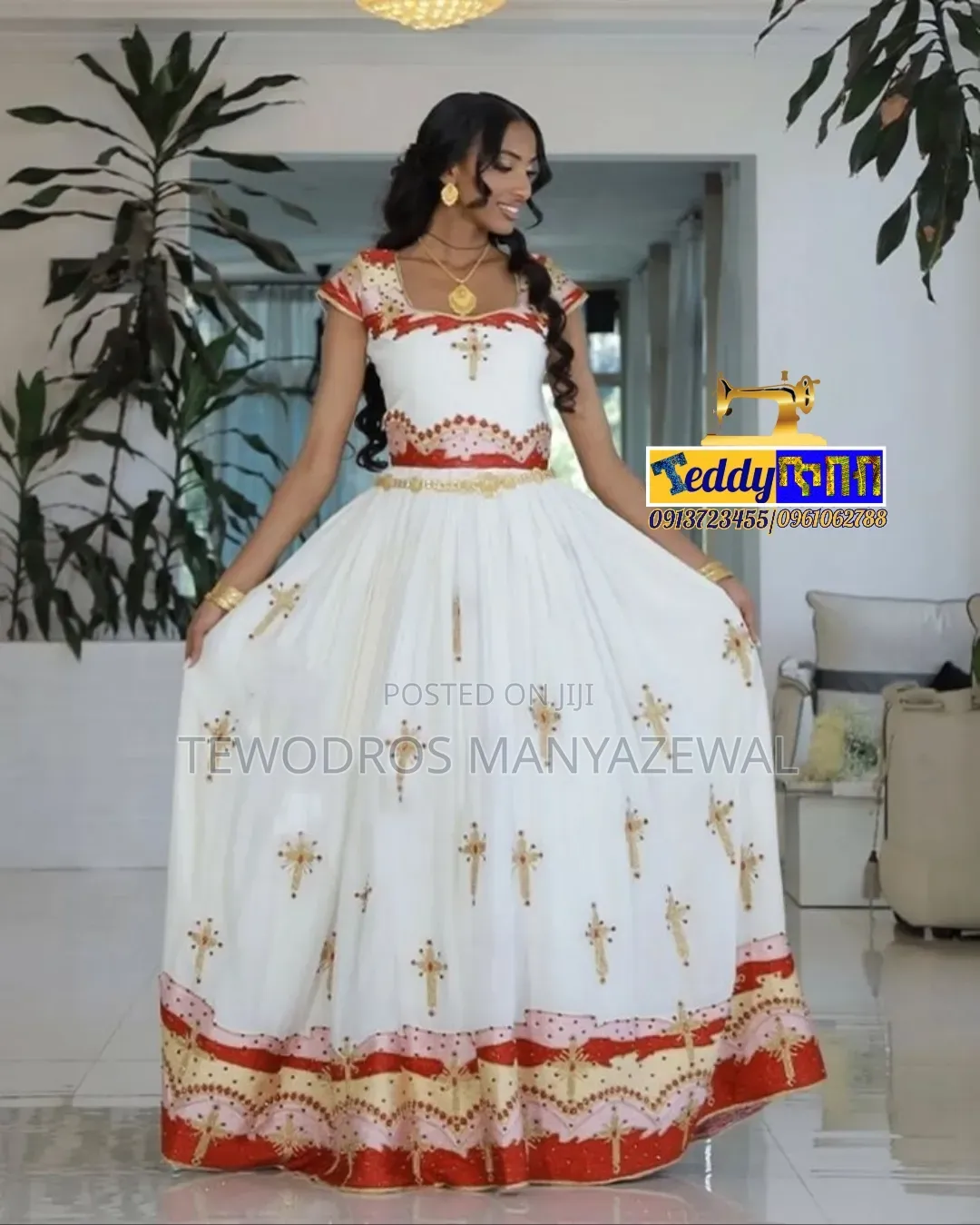 Teddy Tibebe Ethiopian Traditional and Cultural Dress የኢትዮጵያ ባህላዊ ልብስ