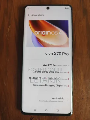 Vivo X70 Pro 256 GB Black