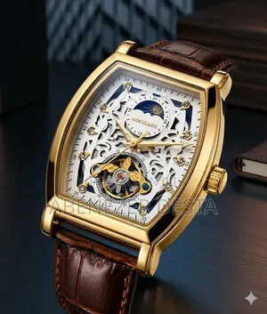 Aokulasic 116117 Automatic Mechanical Watch With a Gold-Tone