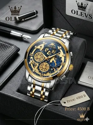 Olevs 9947 Skeleton Multifunctional Chronograph Men's Quartz