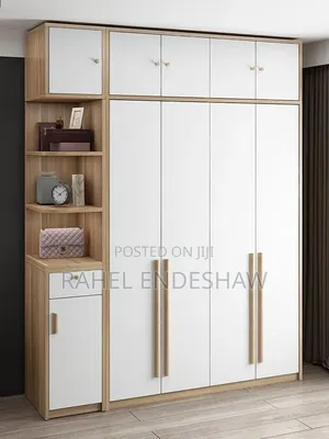 White Laminated MDF Family Closet