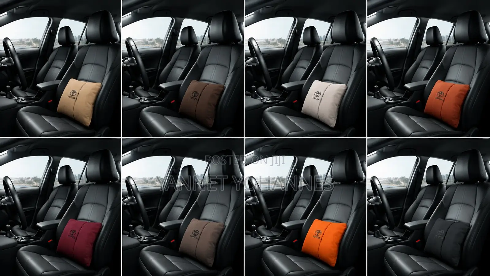 Toyota Neck And Back Support Pillow Case 2 Sets