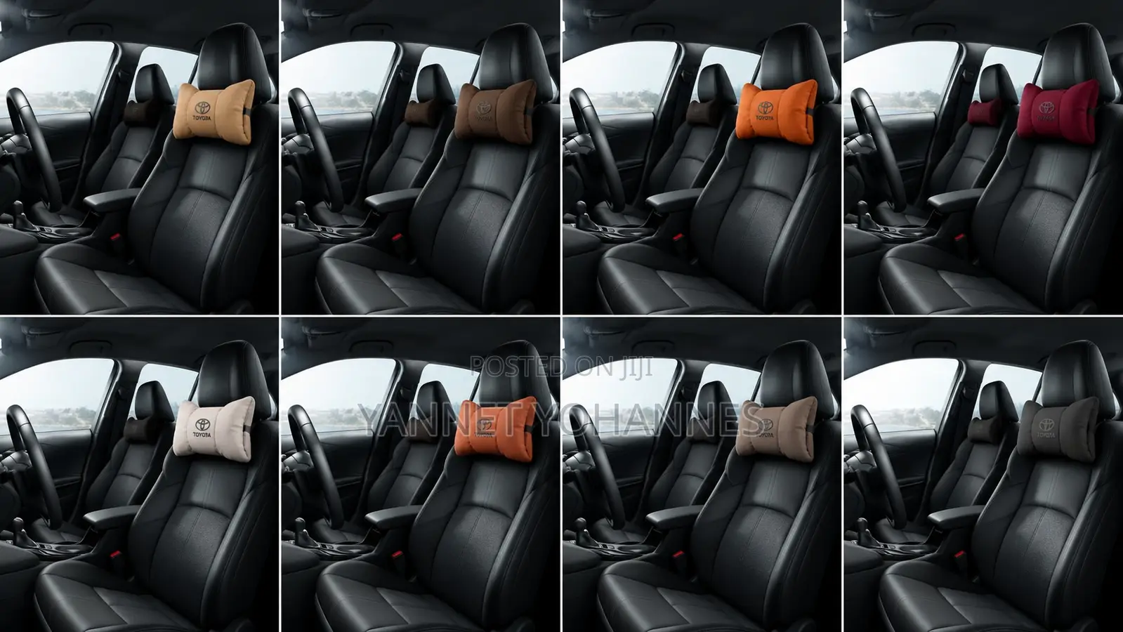 Toyota Neck And Back Support Pillow Case 2 Sets