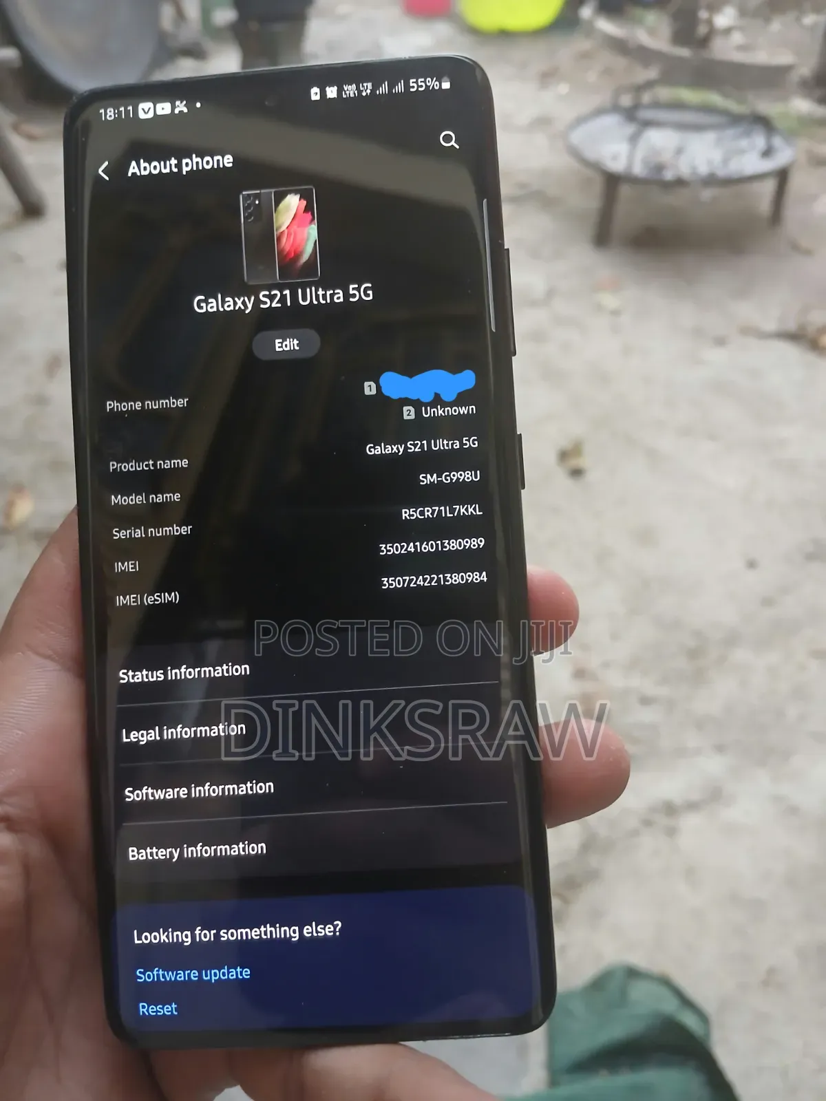 New Samsung Galaxy S21 Ultra 5G 256 GB Black