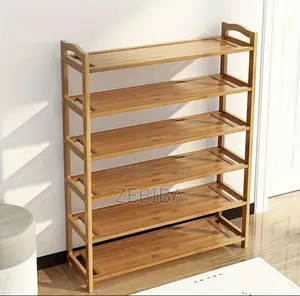 6-tier Wood Shoe Shelf Designed For Organizing