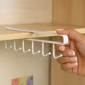 Under Shelf Multifunctional Holder Rack – 6 Hooks