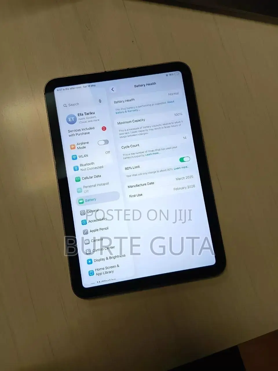 New Apple iPad (2025) 128 GB Silver