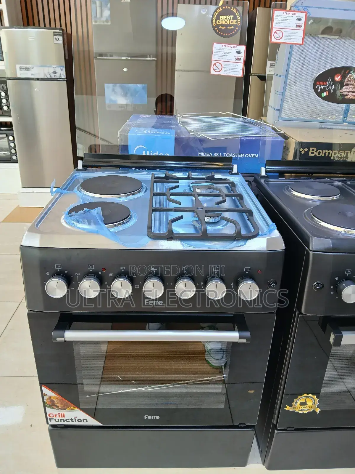Ferre 4-Plate Electric Cooker With a Multifunctional Oven And