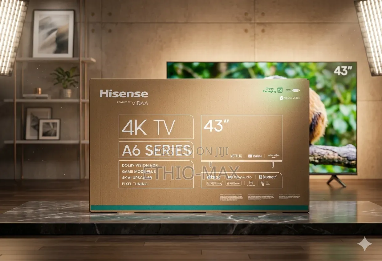 Hisense 43” Smart Vidaa Tv – Uhd A6 Series