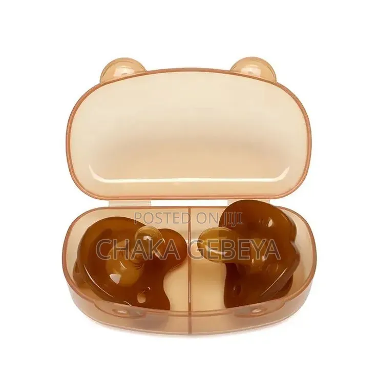 2‐Pack Silicone Pacifier – With Clip Case – Free Delivery