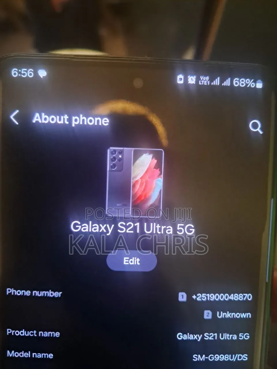 Samsung Galaxy S21 Ultra 5G 256 GB Black