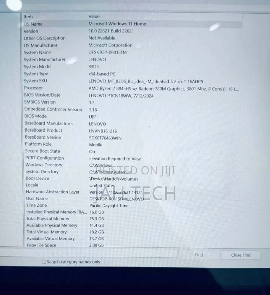 New Laptop Lenovo Yoga 7i 16GB AMD Ryzen 7 SSD 512GB