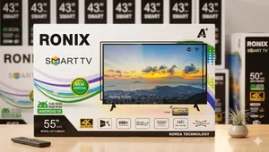 Ronix Tv 55" Smart Android Tv Double Glass Tv New 2026 ( Original