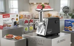 Sokany 8 in 1 Meat Grinder – Strong Motor | Multi Kitchen Machine