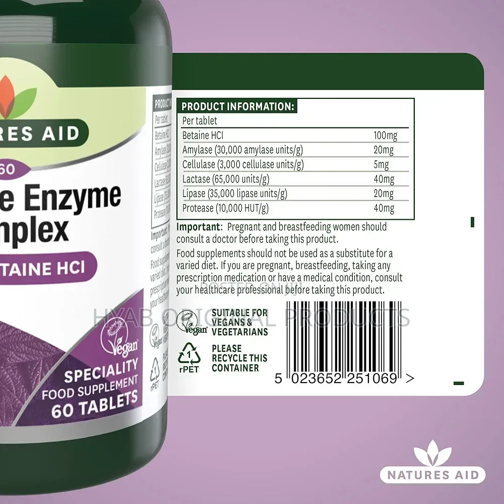 Digestive Enzyme Complex With Betaine HCL