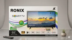 Ronix Tv 55" Smart Android Tv Tempered Glass New Arrival 5 Year Warran