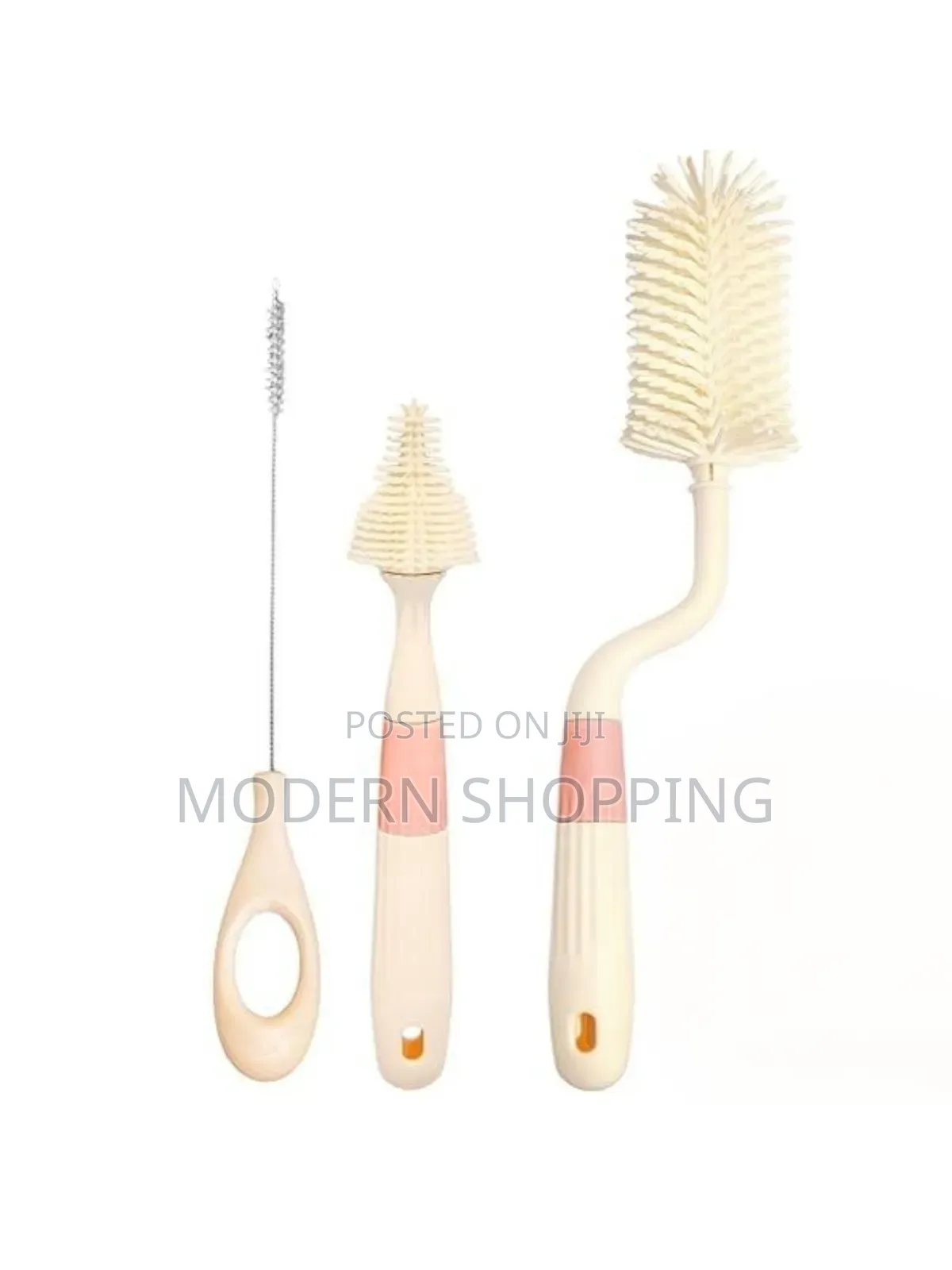 3 Pieces Silicone Baby Bottle Brush