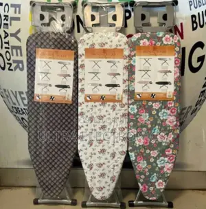 Ironing Boards Feature Adjustable Heights and Foldable Frames For