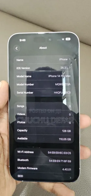 Apple iPhone 14 Pro Max 128 GB Silver