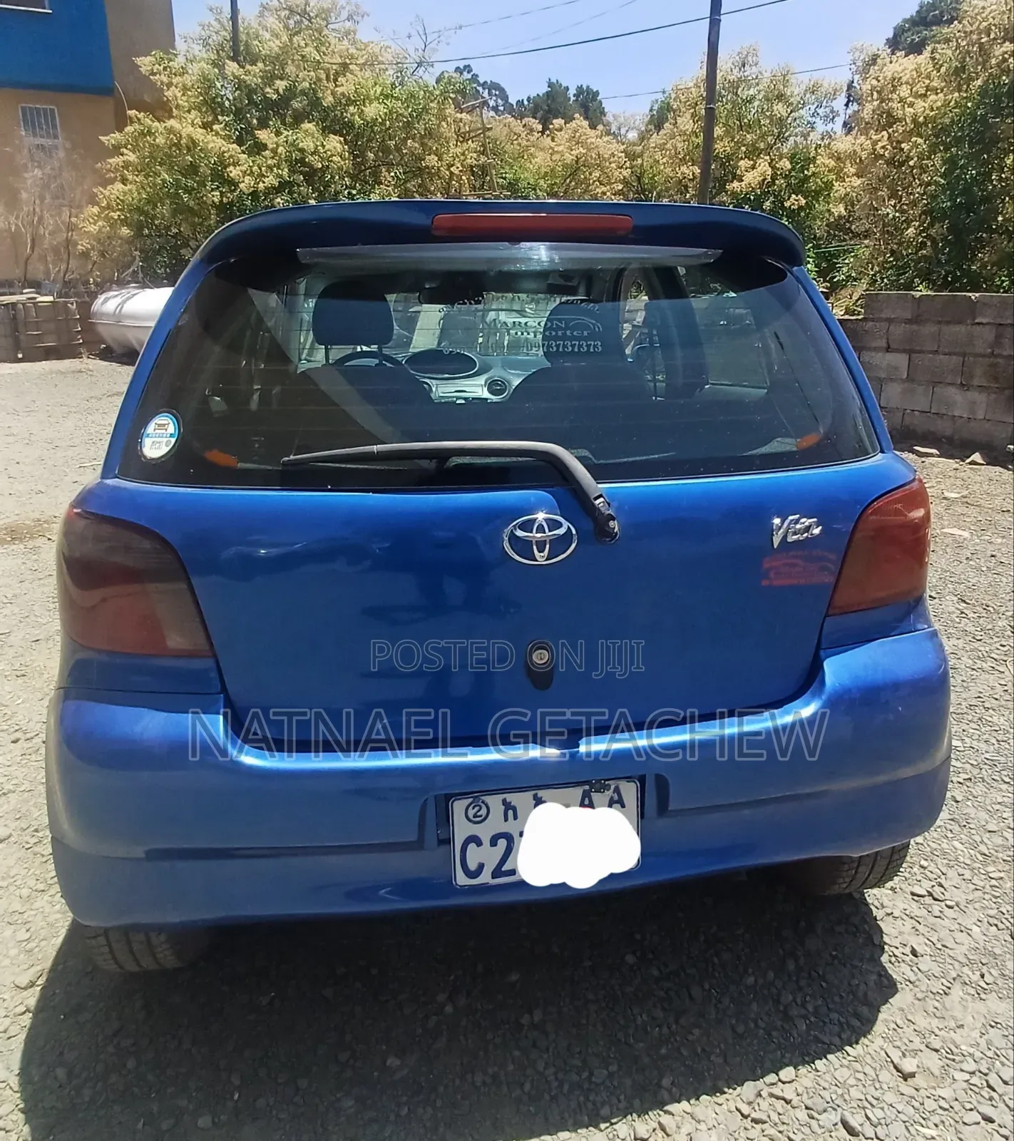 Toyota Vitz 2002 Blue