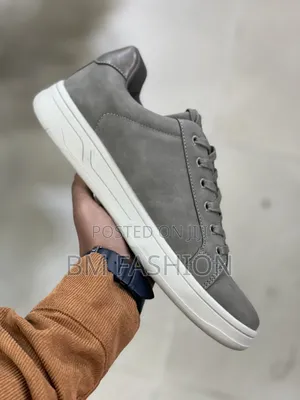 Calvin Klein Grey Suede Low-Top Sneakers